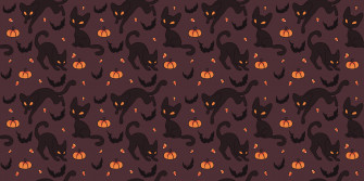 Halloween Black Cats Pumpkin Wallpaper HD