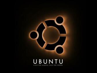 Ubuntu Linux Logo With Black Background HD Wallpaper