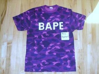 Purple Bape Camo Wallpaper Swaro Tee