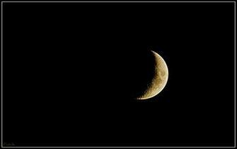 Fonds D Cran Espace Lune Croissant Par