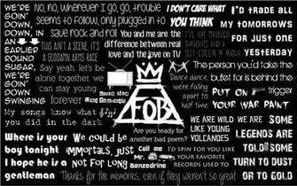 Fall Out Boy Lyrics Wallpaper