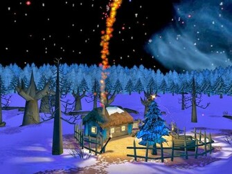 Wallpaper Desk Christmas Night Background