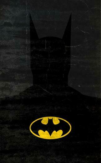 Minimalist Superhero iPhone Wallpaper