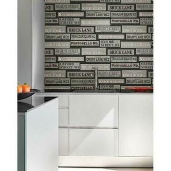 Bath Resource Wallpaper By Brewster Modern Kitchen Contemporary
