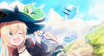 Wallpaper Slime Taoshite Nen Azusa Loli Witch Blonde