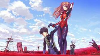 Wallpaper Rei Ayanami Asuka Langley Soryu And Maya Ibuki