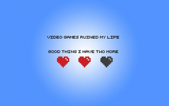 Video Game Addiction Message Minimal Wallpaper