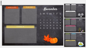 Customizable Desktop Organizer Chalkboard Wallpaper Or Warm Up