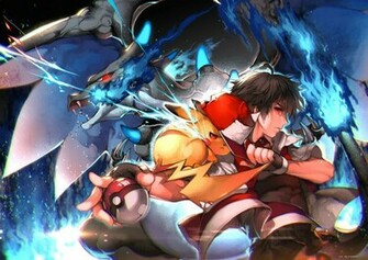 Pikachu Pokemon Red Eyes Short Hair Wallpaper Background