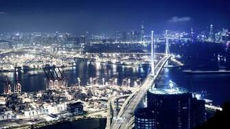 Hong Kong City Night Wallpaper