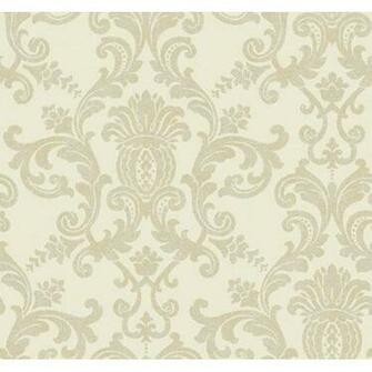 York Wallcoverings Georgetown Iridescent Silk Damask Wallpaper