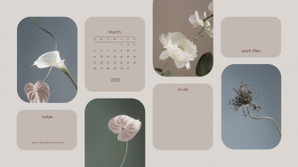 And Customizable Spring Desktop Wallpaper Templates