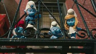 Cartoons The Smurfs Papa Smurf Smurfette Wallpaper