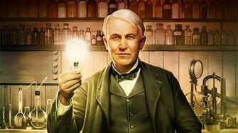 American Inventor Thomas Edison HD Desktop Wallpaper Say
