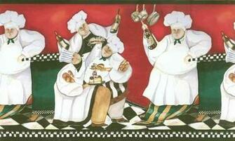 French Chef Wallpaper Border Amp