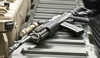 Mini Assault Rifle Weapon Gun Military Wallpaper