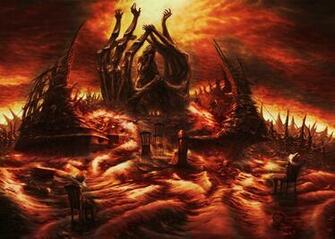 Art Hell The Monument Razverzshiesya Heaven People Barren Land