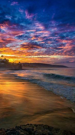 Beach Sunset iPhone Wallpaper