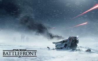 Crashed T Snowspeeder In Star Wars Battlefront Wallpaper