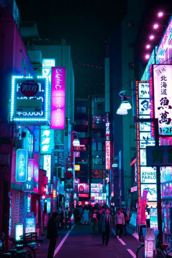 S H I B U Y A Cyberpunk City Wallpaper Night Photography