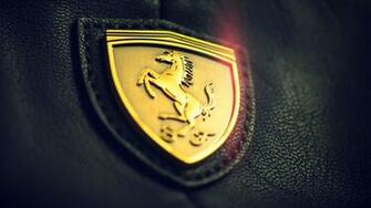 Leather Cars Gold Vehicles Logos Ferrari Emblem