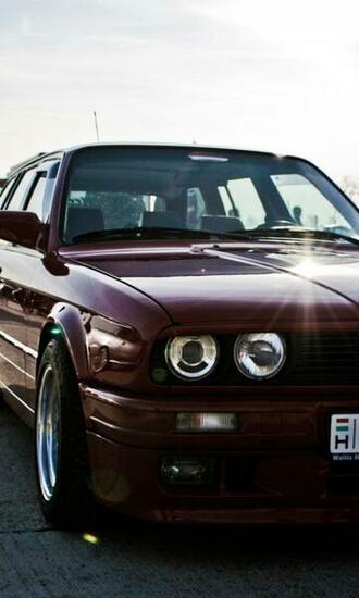 E30 M3 Evil Dark Red Topd Bmw Lights Old