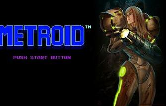 Wallpaper Girl Figure The Game Logo Art Samus Aran Metroid