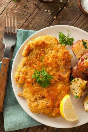 Homemade Breaded German Weiner Schnitzel By Bhofack2