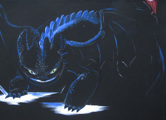Glowing Alpha Toothless By Nomati
