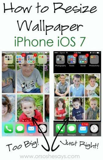 Resize Wallpaper On iPhone Ios Or So She Says