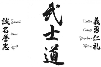 Les Vertues Du Bushido Blanc By Le Samurai
