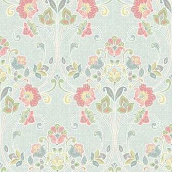 Sky Nouveau Floral Willow Kismet Wallpaper By A Street Prints