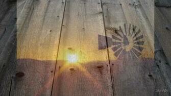 Windmill Barn Reflection Wallpaper
