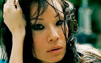 Lucy Liu Close Up Wallpaper Stock Photos