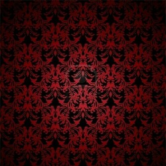 Fancy Red And Black Floral Inspired Background That Seamlessly Tiles