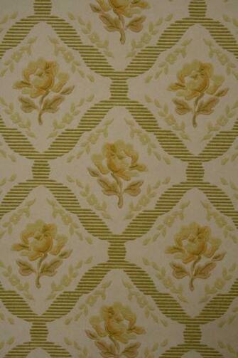 50s Floral Wallpaper From The Late Original Retro Vintage