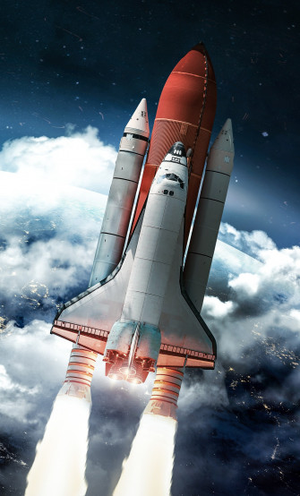 Rocket Heading Towards Space iPhone HD 4k Wallpaper Image Photos And