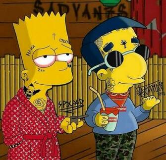 Supreme Bart Simpson Wallpaper Top