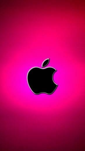Hot Pink Apple Logo Papeis De Parede Para