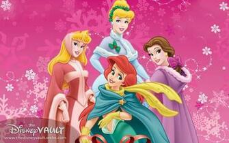 Xmas Disney Princess Wallpaper Desktop