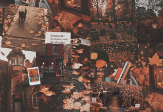 Autumn Collage Wallpaper Ideas For Pc Laptop Misty