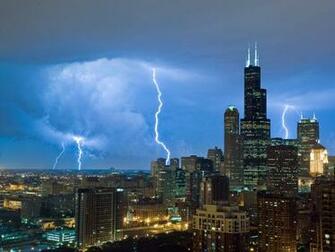 Lightning Sears Tower Photo Weather Wallpaper National