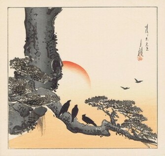 Morn By Ogata Gekk Shishikiban Square Format Ukiyo E Wallpaper