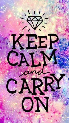 Keep Calm Galaxy Wallpaper With Image