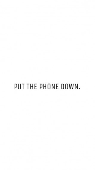 Simple Get Off My Phone Wallpaper