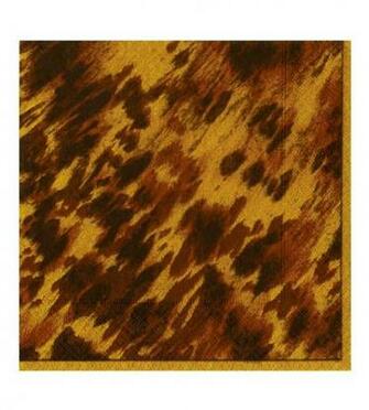 Tortoise Shell Print Beverage Napkins Tortoiseshell