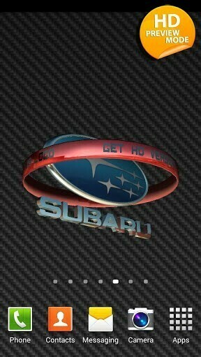 Bigger 3d Subaru Logo Live Wallpaper For Android Screenshot