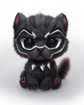 Marvel Cute Black Panther Wallpaper