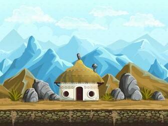 Hut In The Mountains Seamless Background By Nearbirds Graphicriver