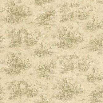 Waverly Harlow Toile Wallpaper Sage Inch Wide